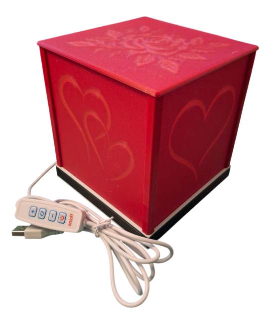 Öölamp "Helendav Roos"